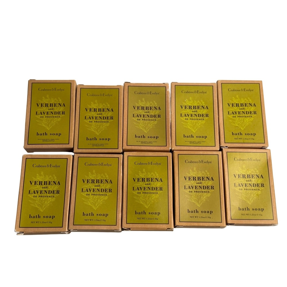 Crabtree & Evelyn Bath Soap Verbena and Lavender de Provence 10-Pack Travel Size